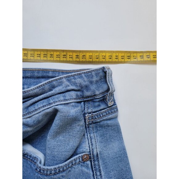 American Eagle Strigid Mom Ripped Jeans Size 14 Regular Fit Casual Bohemian - Picture 5 of 10